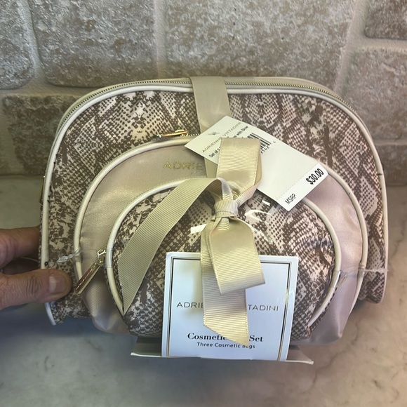 Adrienne Vittadini Cosmetic Bag Set - Picture 1 of 7